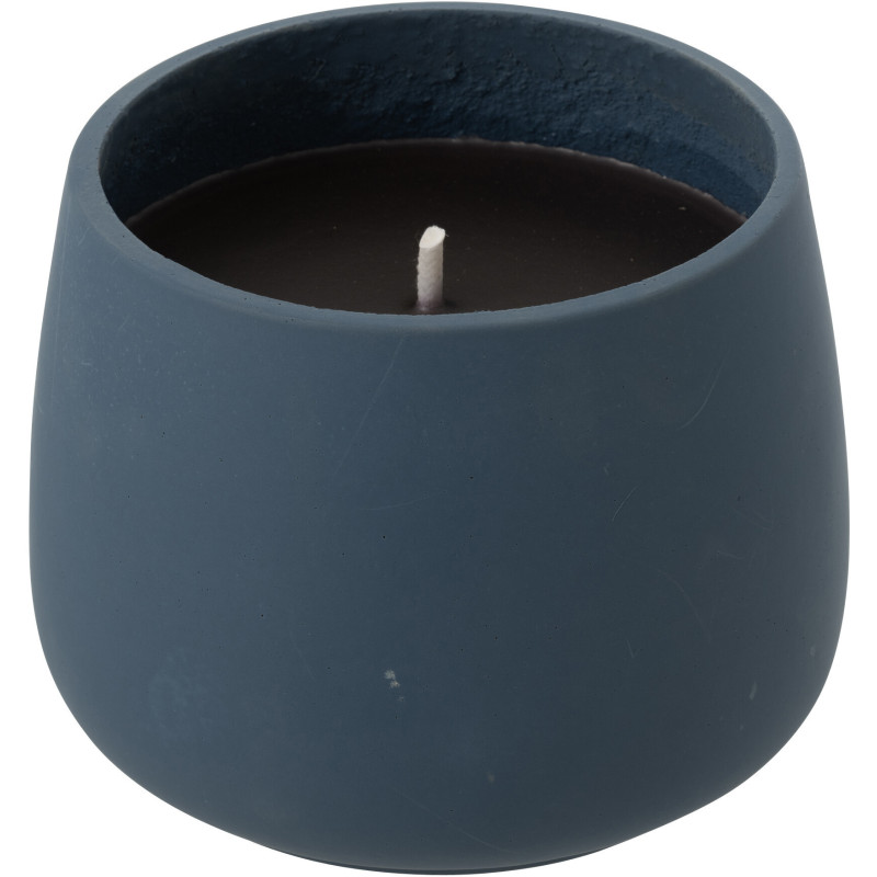 Grande Bougie d'extérieur longue durée 45 H Ciment Bleu Cire Alikee 