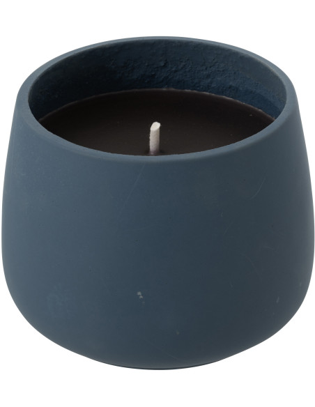 Grande Bougie d'extérieur longue durée 45 H Ciment Bleu Cire Alikee 