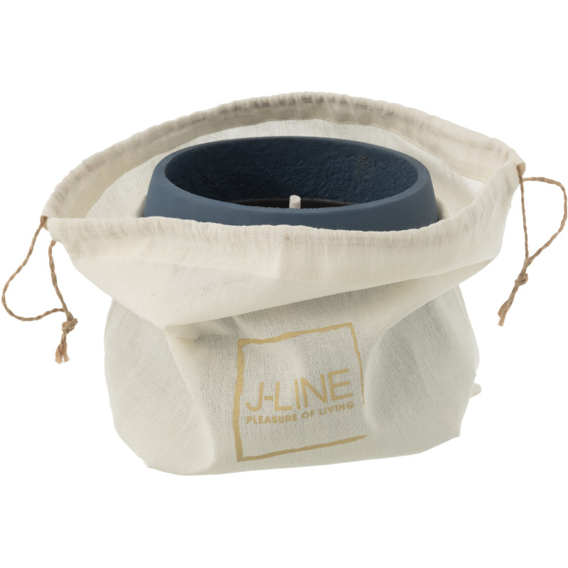 Bougie d'extérieur 31 H Ciment Bleu Cire Alikee 