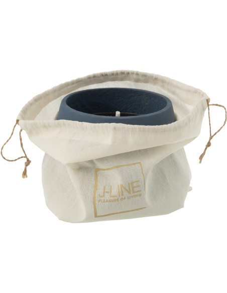 Bougie d'extérieur 31 H Ciment Bleu Cire Alikee 