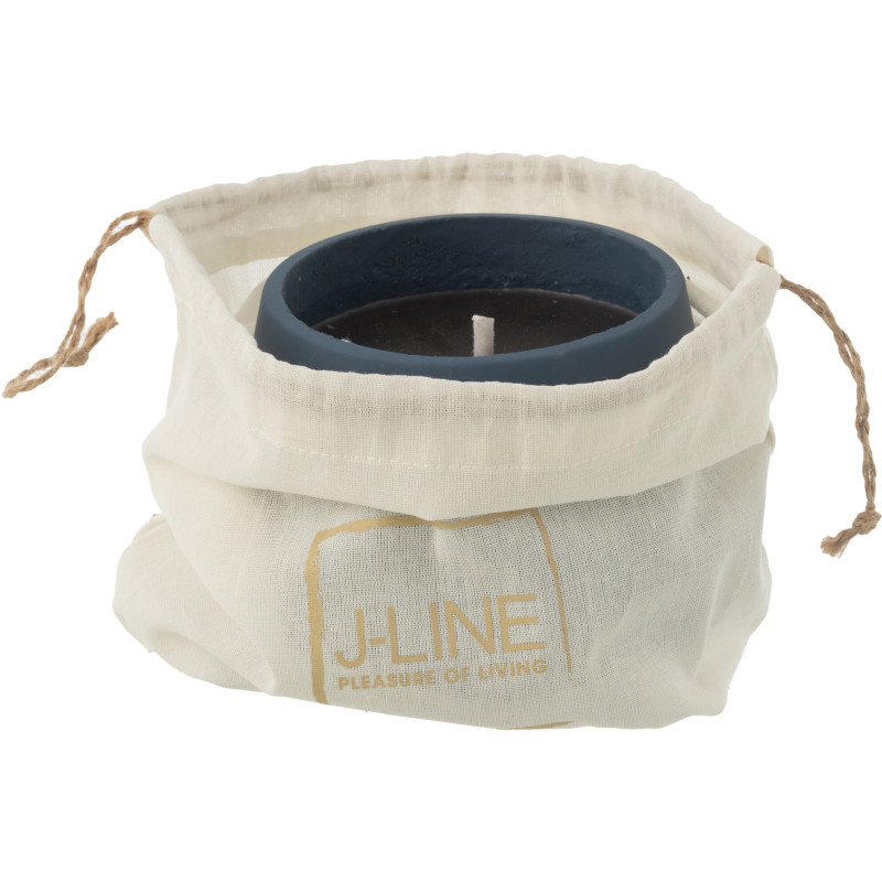 Bougie d'extérieur 18 H Ciment Bleu Cire Alikee 