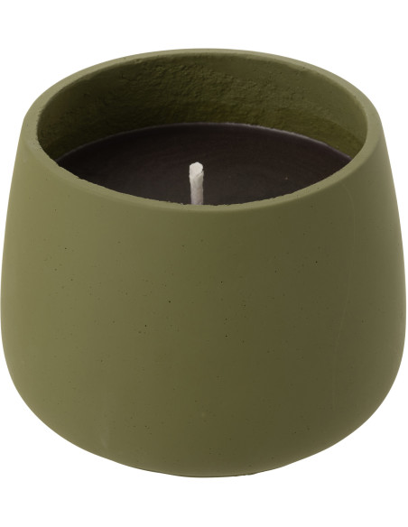 Grande Bougie d'extérieur longue durée 45 H Ciment Vert Cire Alikee 