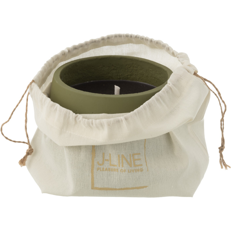 Bougie d'extérieur 31 H Ciment Vert Cire Alikee 