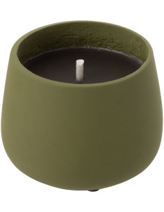 Bougie d'extérieur 18 H Ciment Vert Cire Alikee 