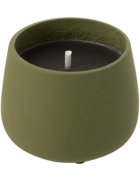 Bougie d'extérieur 18 H Ciment Vert Cire Alikee 