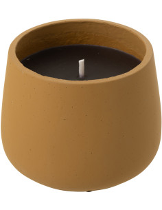 Grande Bougie d'extérieur longue durée 45 H Ciment Marron clair Cire Alikee 