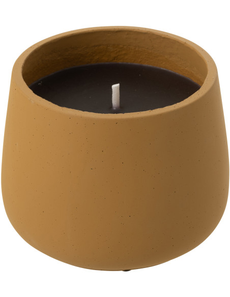 Grande Bougie d'extérieur longue durée 45 H Ciment Marron clair Cire Alikee 