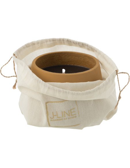 Bougie d'extérieur 31 H Ciment Marron clair Cire Alikee 