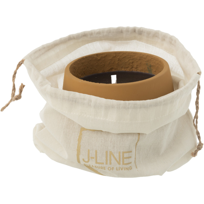 Bougie d'extérieur 18 H Ciment Marron clair Cire Alikee 