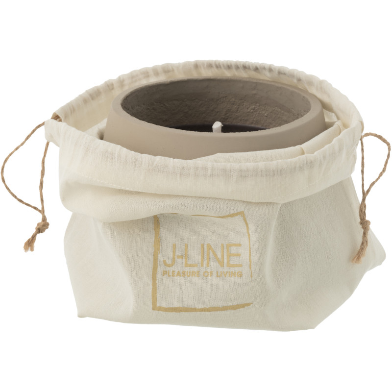 Bougie d'extérieur 31 H Ciment Gris Cire Alikee 