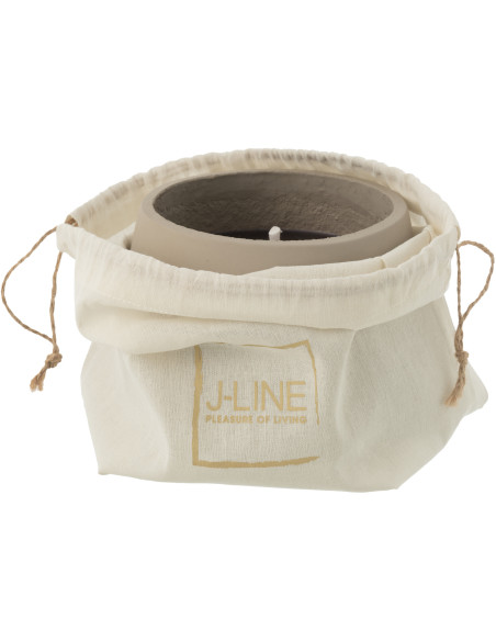 Bougie d'extérieur 31 H Ciment Gris Cire Alikee 