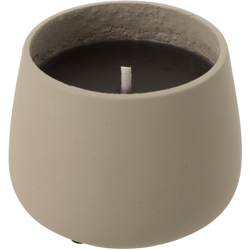 Bougie d'extérieur 18 H Ciment Gris Cire Alikee 