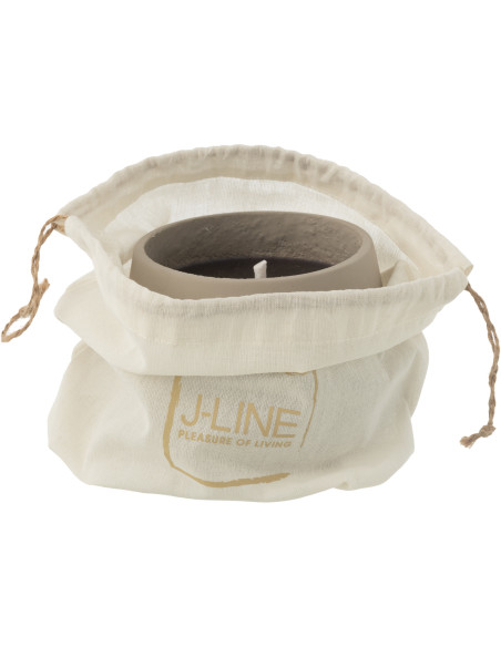 Bougie d'extérieur 18 H Ciment Gris Cire Alikee 