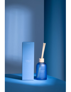 Diffuseur de parfum à bâtonnets Mélange frais Embruns Marins 250 ml Verre Bleu Accords Essentiels 