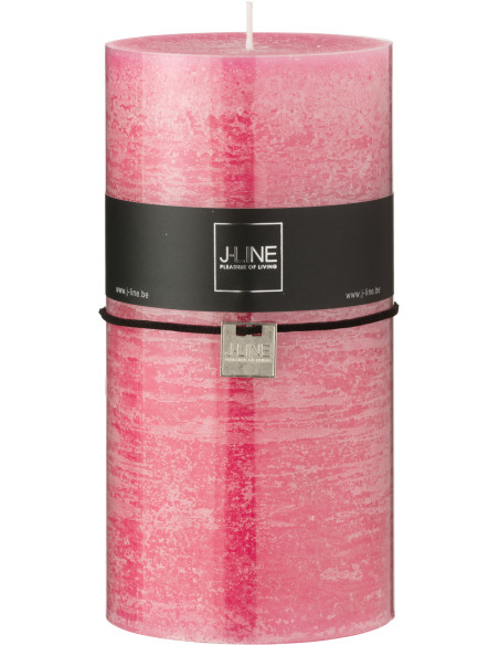 Bougie extra longue durée Cylindrique 150 H Cire Rose J-Line