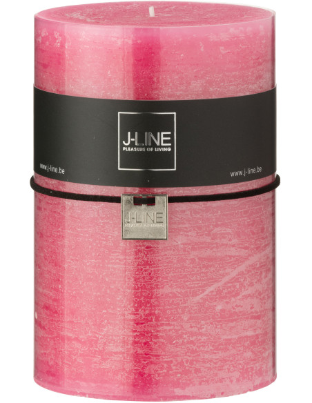 Bougie extra longue durée Cylindrique 95 H Cire Rose J-Line