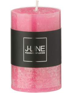 Bougie Cylindrique 18 H Cire Rose J-Line 