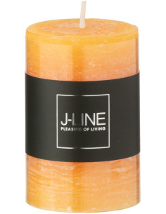Bougie Cylindrique 18 H Cire Orange clair J-Line 