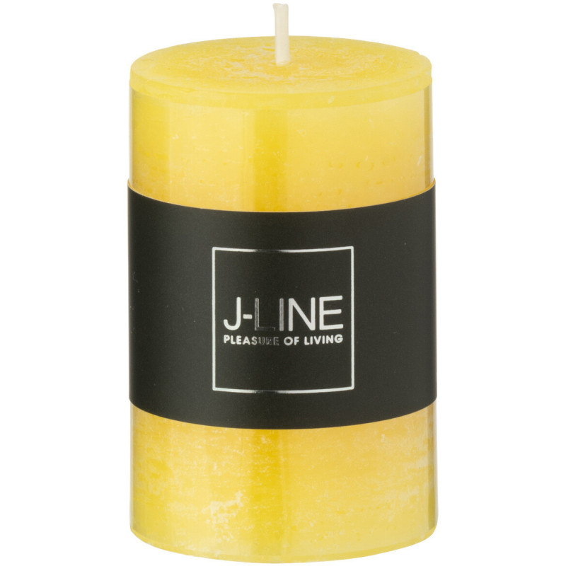Bougie Cylindrique 18 H Cire Jaune J-Line 