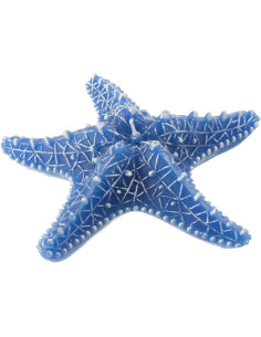 Bougie originale bord de mer Étoile de mer 20 cm 3 H Cire Bleu foncé Rivélia 