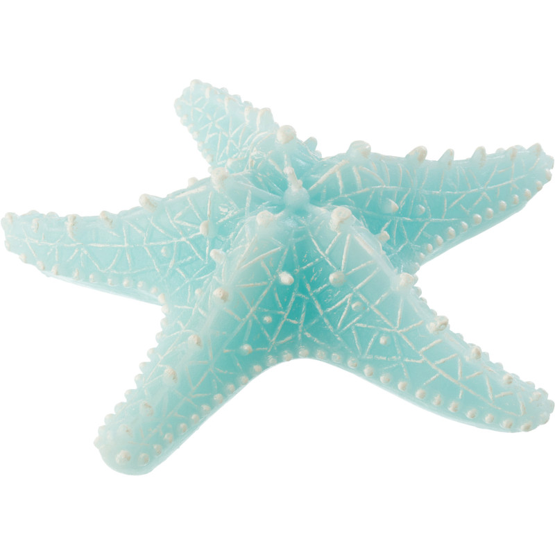 Bougie originale bord de mer Étoile de mer 20 cm 3 H Cire Bleu azur Rivélia 