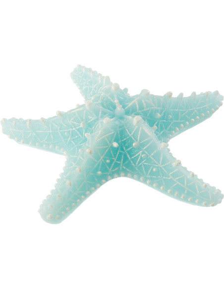 Bougie originale bord de mer Étoile de mer 20 cm 3 H Cire Bleu azur Rivélia 
