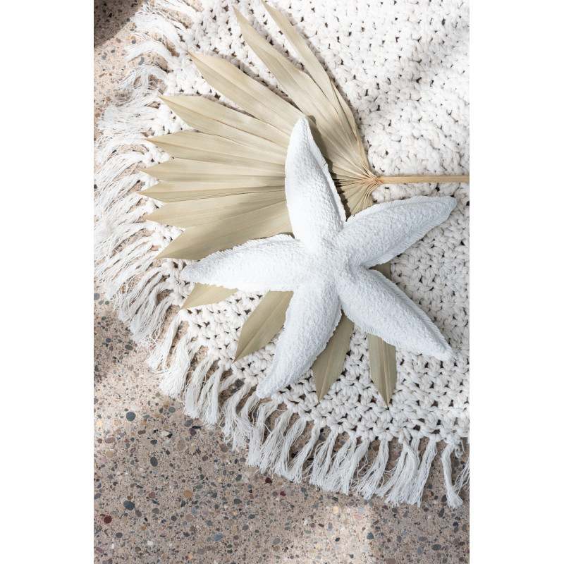 Bougie originale bord de mer Étoile de mer 20 cm 3 H Cire Blanc Rivélia 