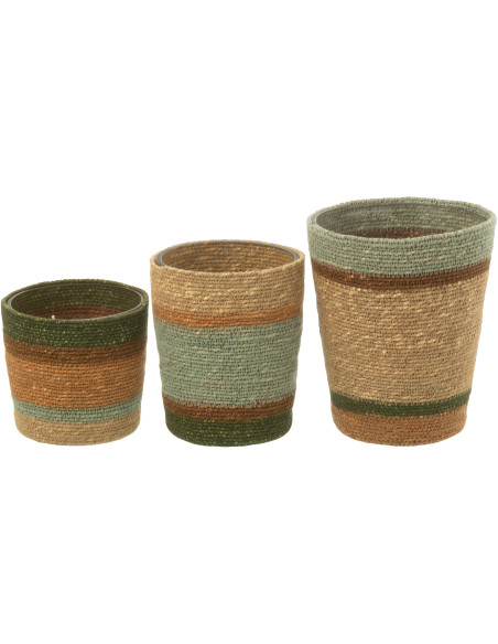 Grande Bougie ethnique chic Mélange boisé Herbla Serenity 75 H Rotin Naturel Tressé Verre Cire Flamia 