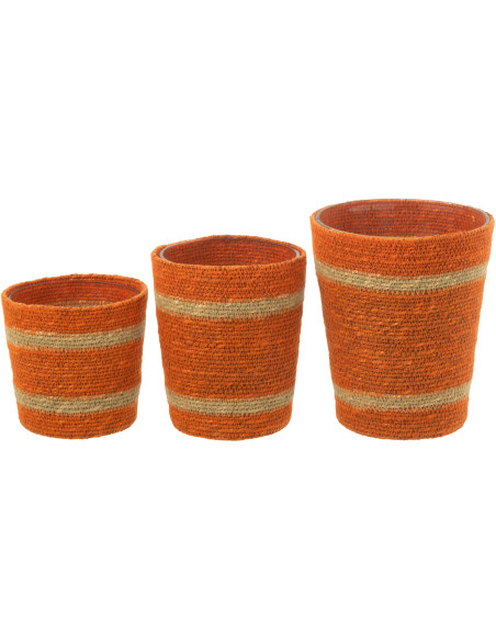 Grande Bougie ethnique chic Mélange gourmand Vanilla Escape 75 H Rotin Orange Tressé Verre Cire Flamia 