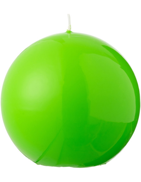Bougie Boule 30 H Cire Vert fluo Funkali 