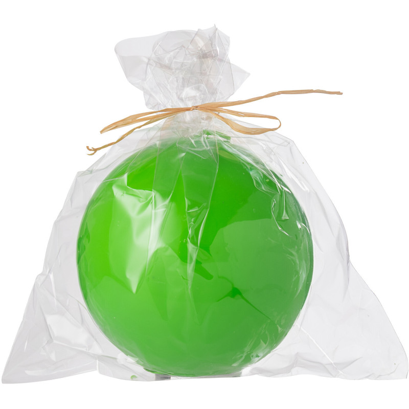 Bougie Boule 30 H Cire Vert fluo Funkali 