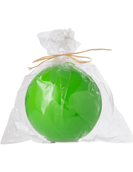Bougie Boule 30 H Cire Vert fluo Funkali 