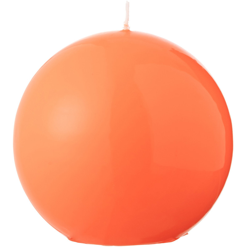 Bougie Boule 30 H Cire Rouge fluo Funkali 