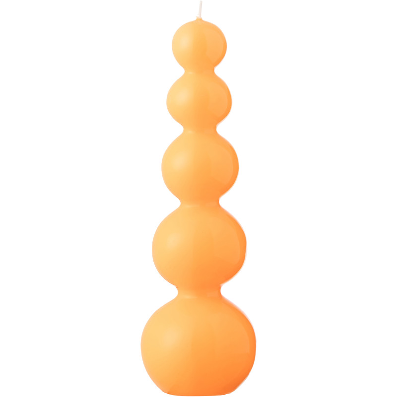 Bougie Calebasse 25 H Cire Orange fluo Funkali 