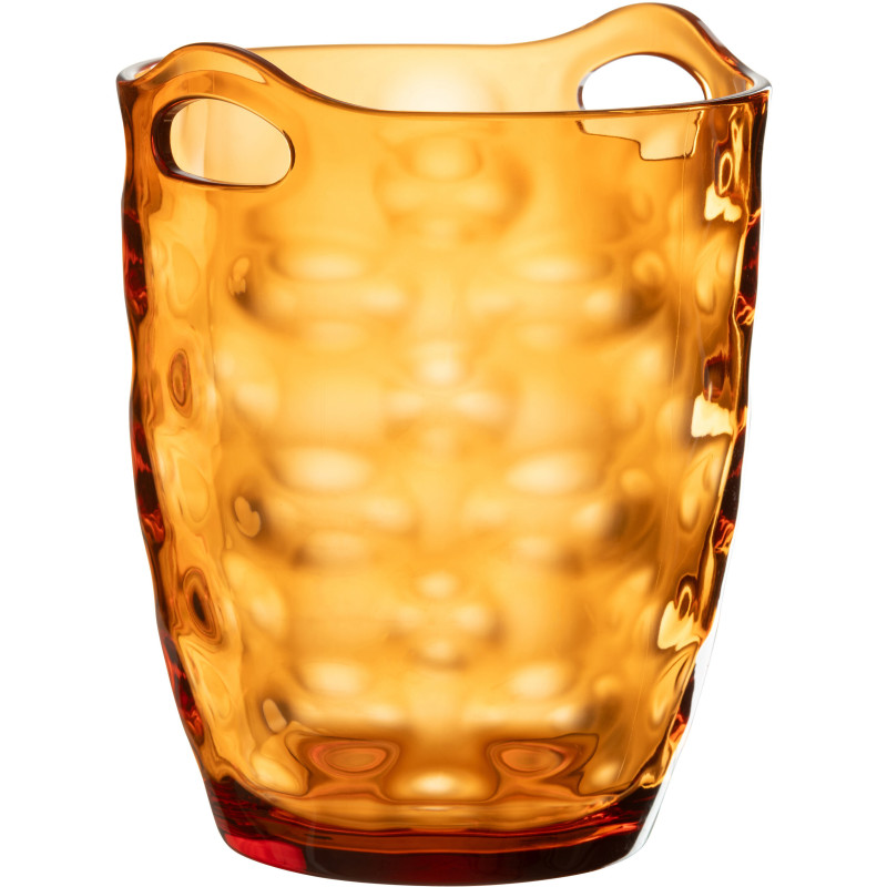 Seau à glaçons design 3,4 litres Plastique réutilisable Orange Léonard 