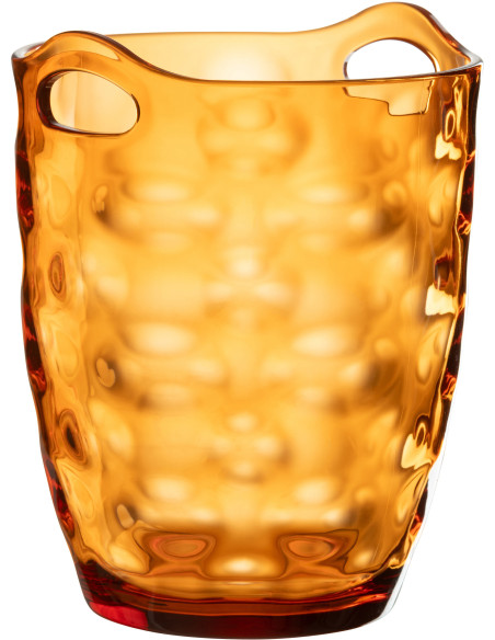 Seau à glaçons design 3,4 litres Plastique réutilisable Orange Léonard 