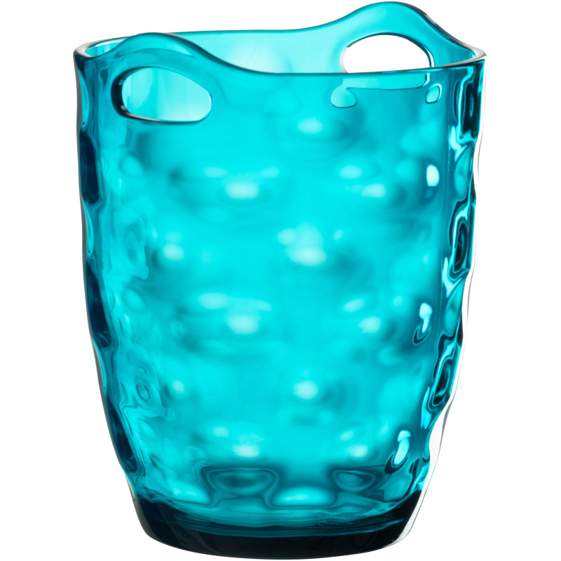 Seau à glaçons design 3,4 litres Plastique réutilisable Bleu Léonard 