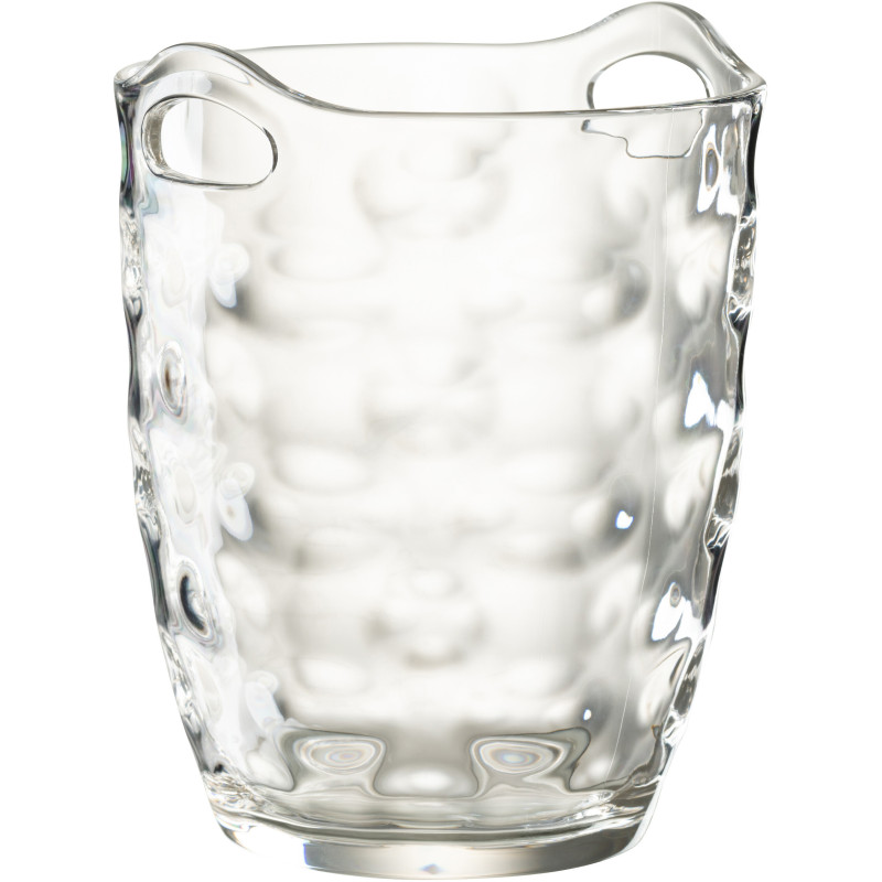 Seau à glaçons design 3,4 litres Plastique réutilisable Transparent Léonard 