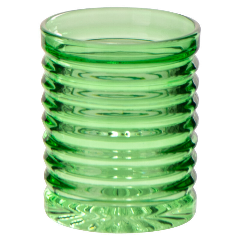 Verre rétro chic 280 ml Verre Vert Côtelé Zéloria 