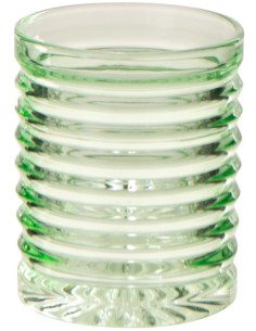 Verre rétro chic 280 ml Verre Vert clair Côtelé Zéloria 
