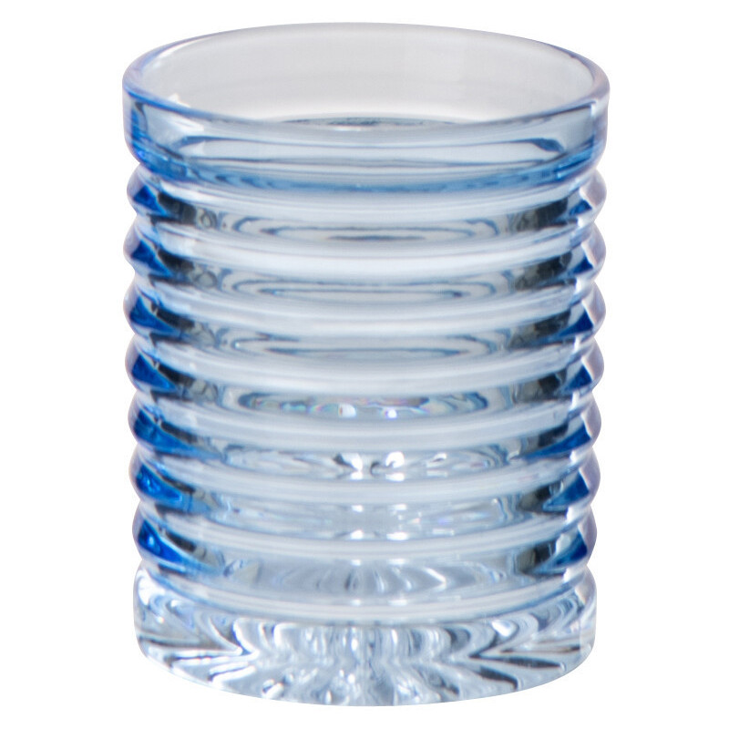 Verre rétro chic 280 ml Verre Bleu clair Côtelé Zéloria 