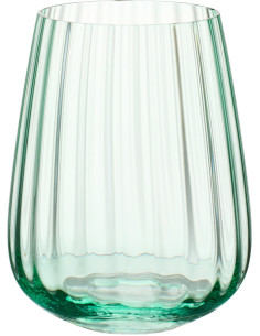 Verre à eau 480 ml Verre Vert Côtelé Wavana 