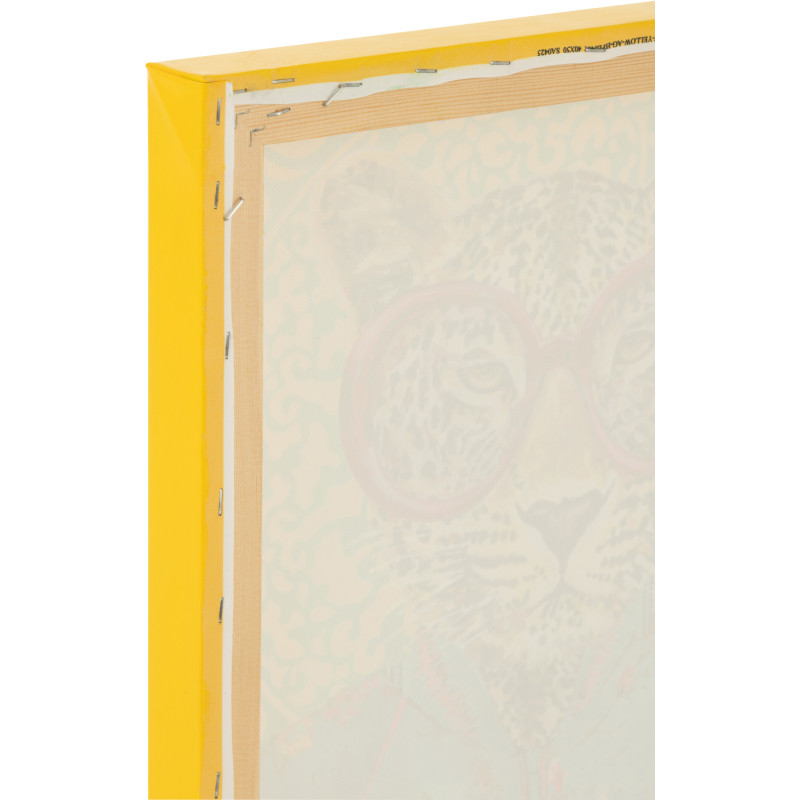 Toile murale peinte pop art Léopard 40x50 Leopika 