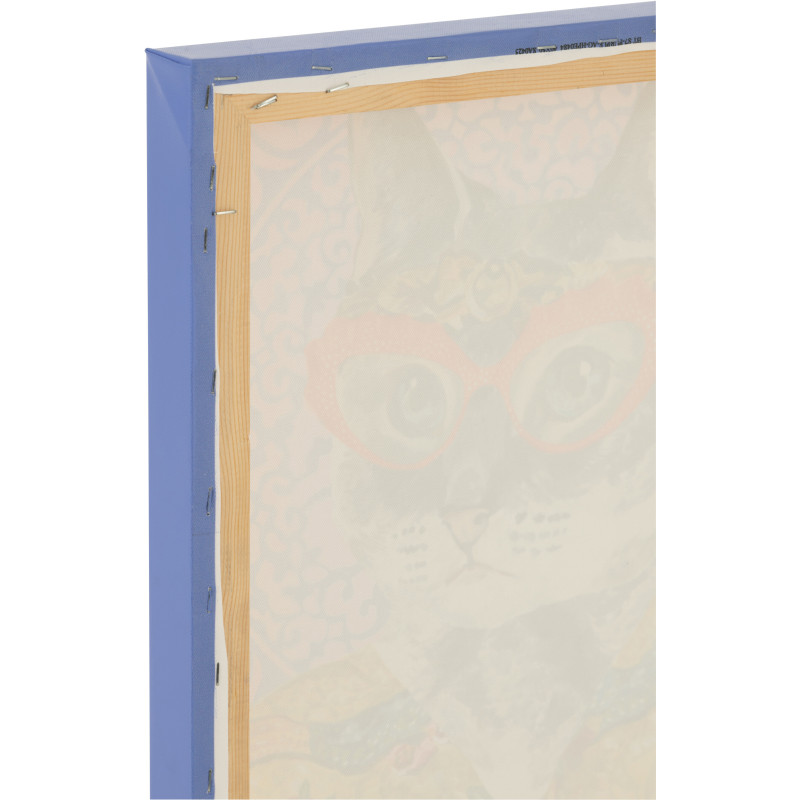 Toile murale peinte pop art Chien 40x50 Bulldo 