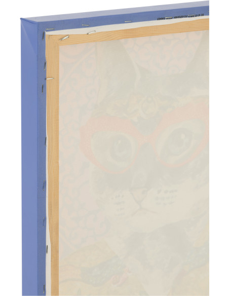 Toile murale peinte pop art Chien 40x50 Bulldo 