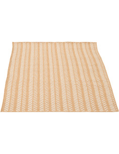 Tapis extérieur style bord de mer Rectangulaire 120x170 Polypropylène Beige Blanc Motif flèches Sablea J-Line - 1