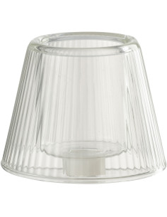 Photophore design Chapeau de bouteille Verre Transparent Lumiop 