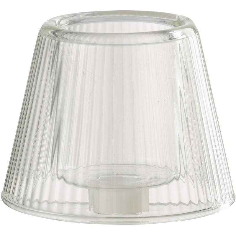 Photophore design Chapeau de bouteille Verre Transparent Lumiop 