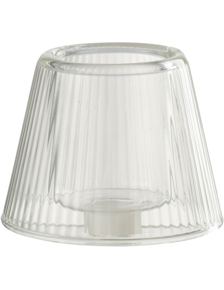 Photophore design Chapeau de bouteille Verre Transparent Lumiop 