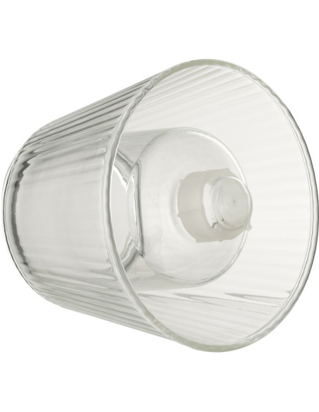 Photophore design Chapeau de bouteille Verre Transparent Lumiop 